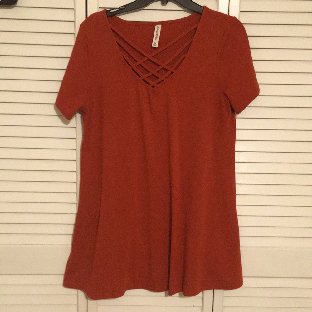 Ladies short sleeve tunic